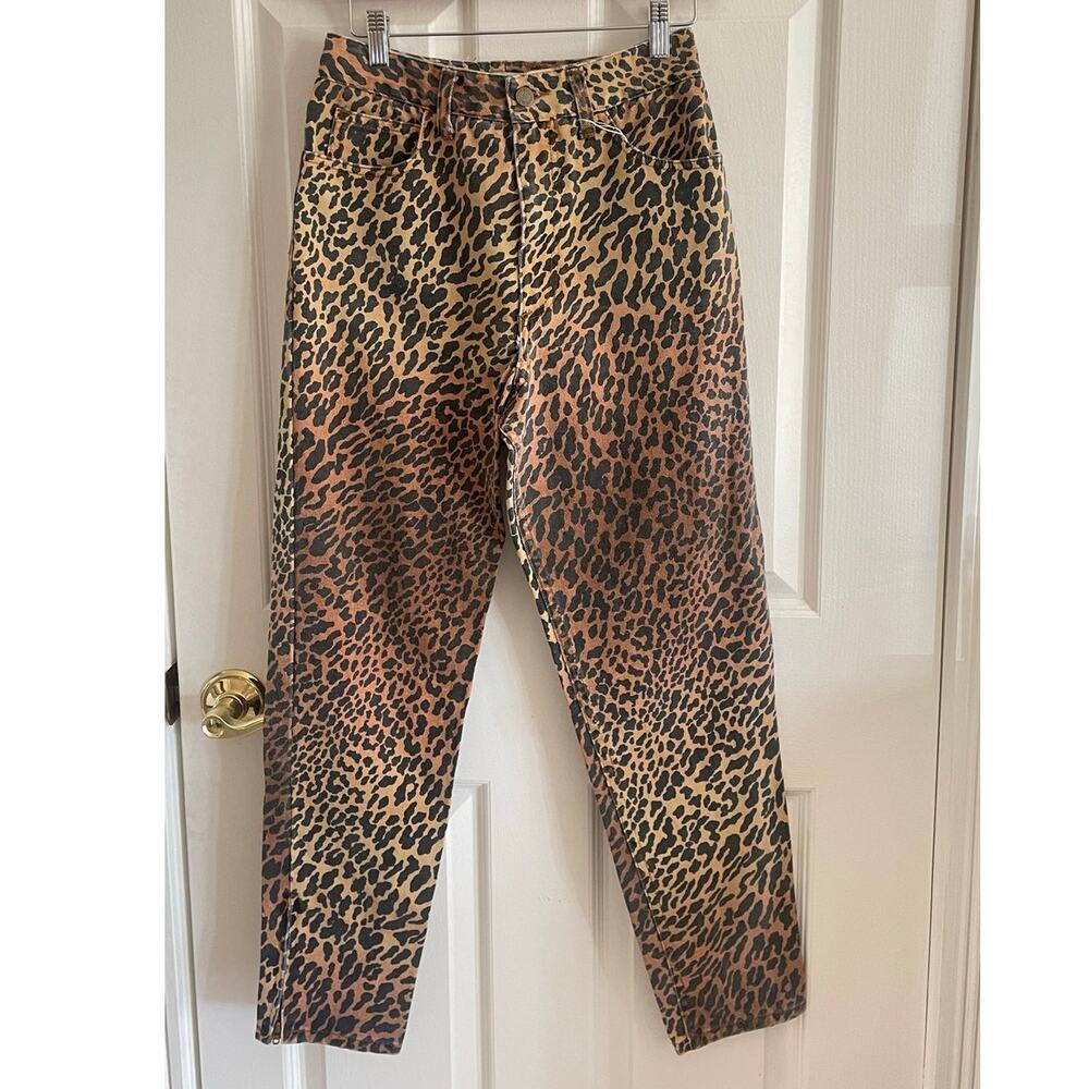 Vintage GUESS Georges Marciano Leopard Cheetah Jeans Size 30